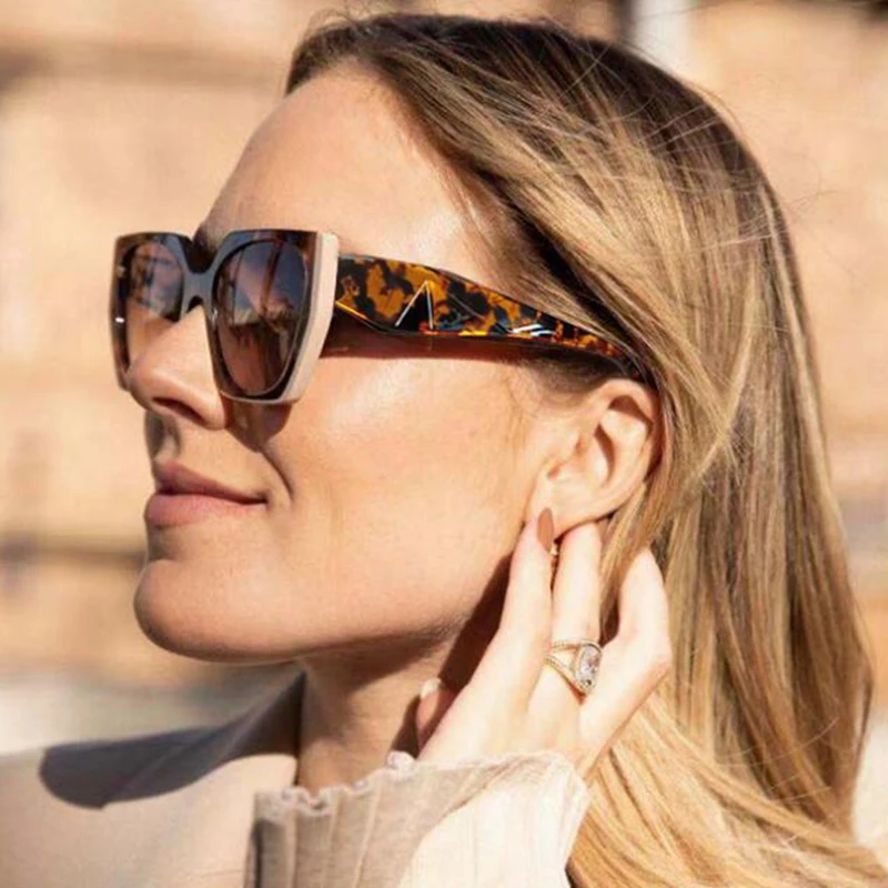 

Классические модные квадратные солнцезащитные очки, женские роскошные брендовые дизайнерские винтажные большие очки в оправе для путешествий и вождения, дневные очки UV400