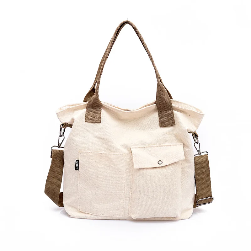 

Tote Bag Women's 2020 New Style Literature And Art Canvas Bag Ulzzang Canvas Shoulder Large Bag Broadband Shoulder Bag