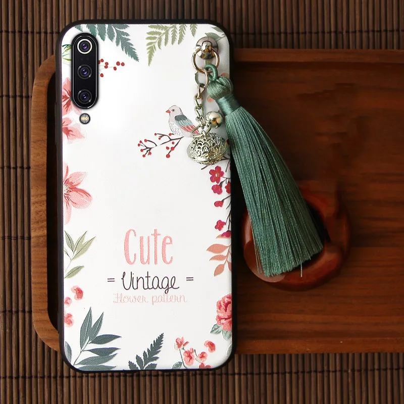 Pattern F 3D рельефный чехол для Xiaomi mi 9T Pro 9 SE CC9 CC9E A3 A2 8 Lite 6X Red mi K20 Pro Note 10, 7, 6, чехол с тиснением и изображением кисточкой Мягкий чехол Funda - Цвет: Pattern F