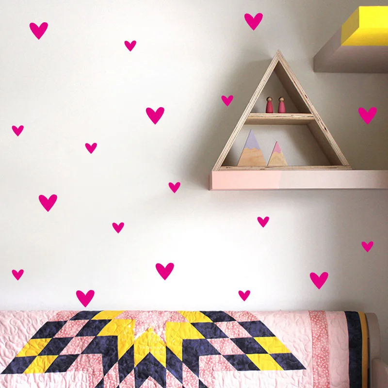 25 шт./упак. Love наклейки на стену в форме сердца Decal аксессуары для спальни