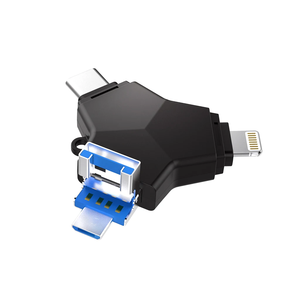 USB 3.0 флеш-накопитель 4 в 1 128 ГБ 64 32 | Компьютеры и офис
