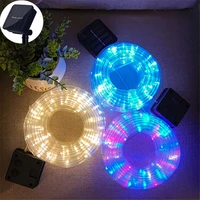 solar outdoor lights garland led rope tube light string 5 30m 8 modes ip67 waterproof for garden yard tree christmas decoration