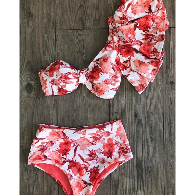 

2021 Sexy Swimwear Women Swimsuit Push Up Biquini Brazilian Bikini Set Summer Beach Wear Print Bathing Suit Female