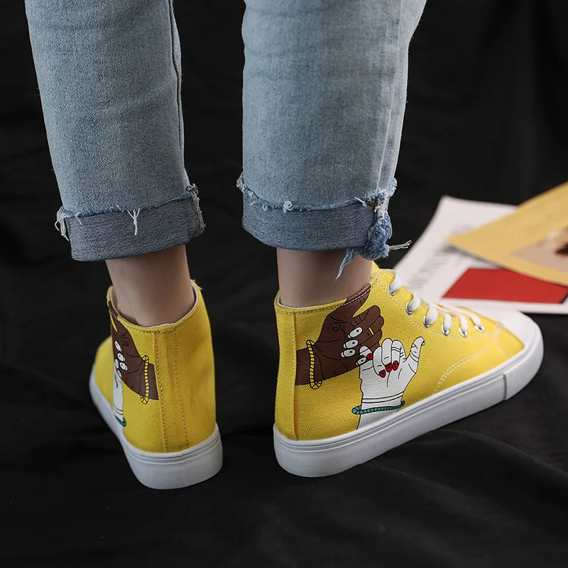 Новинка Весна 2020 Женская парусиновая обувь в уличном стиле классные женские