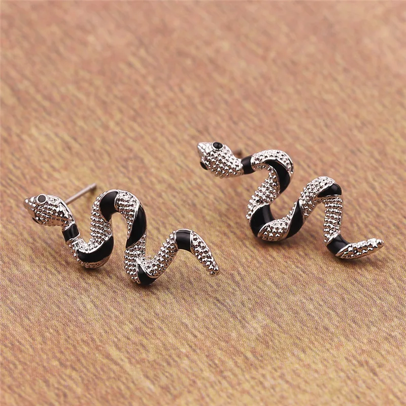 Женские длинные серьги гвоздики с эмалью в европейском стиле сережки ручной