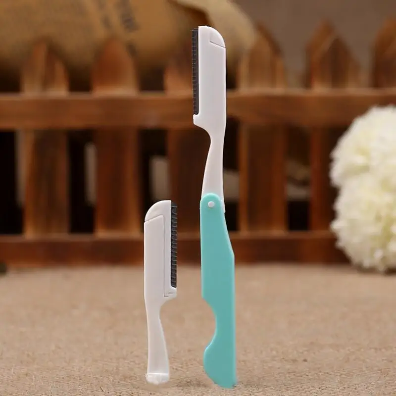 Триммер для бровей складной портативный безопасный острый резьбовой нож из