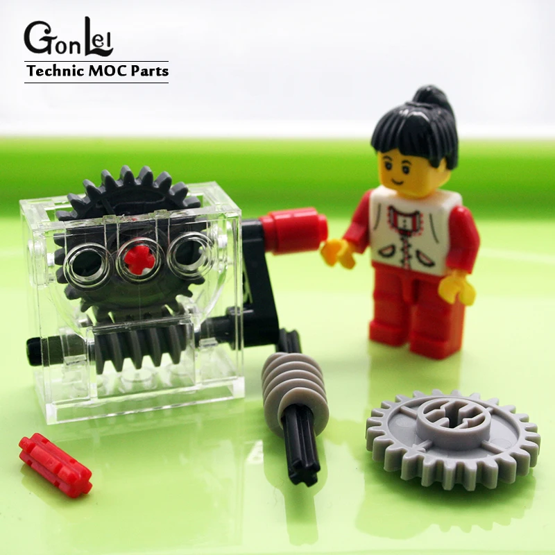 35 шт./лот Technic MOC 6588 коробка передач турбины и 24 зубчатая Шестерня/Спиральная