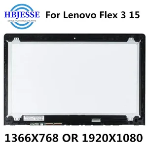 15 6 hdfhd led display touch digitizer lcd screen replacement assembly bezel for lenovo flex 3 15 15d 3 1570 3 1580 free global shipping