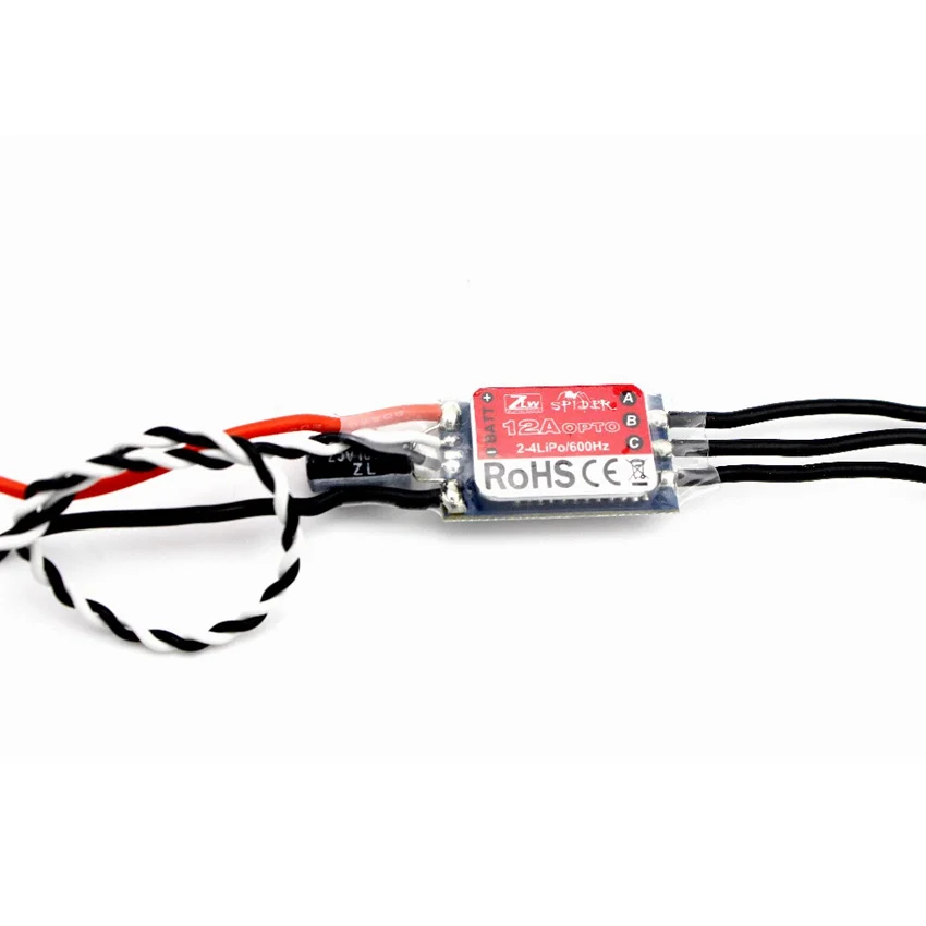 ZTW OPTO 12A ESC с программой SimonK Spider Series Brushless Регулятор скорости для радиоуправляемой