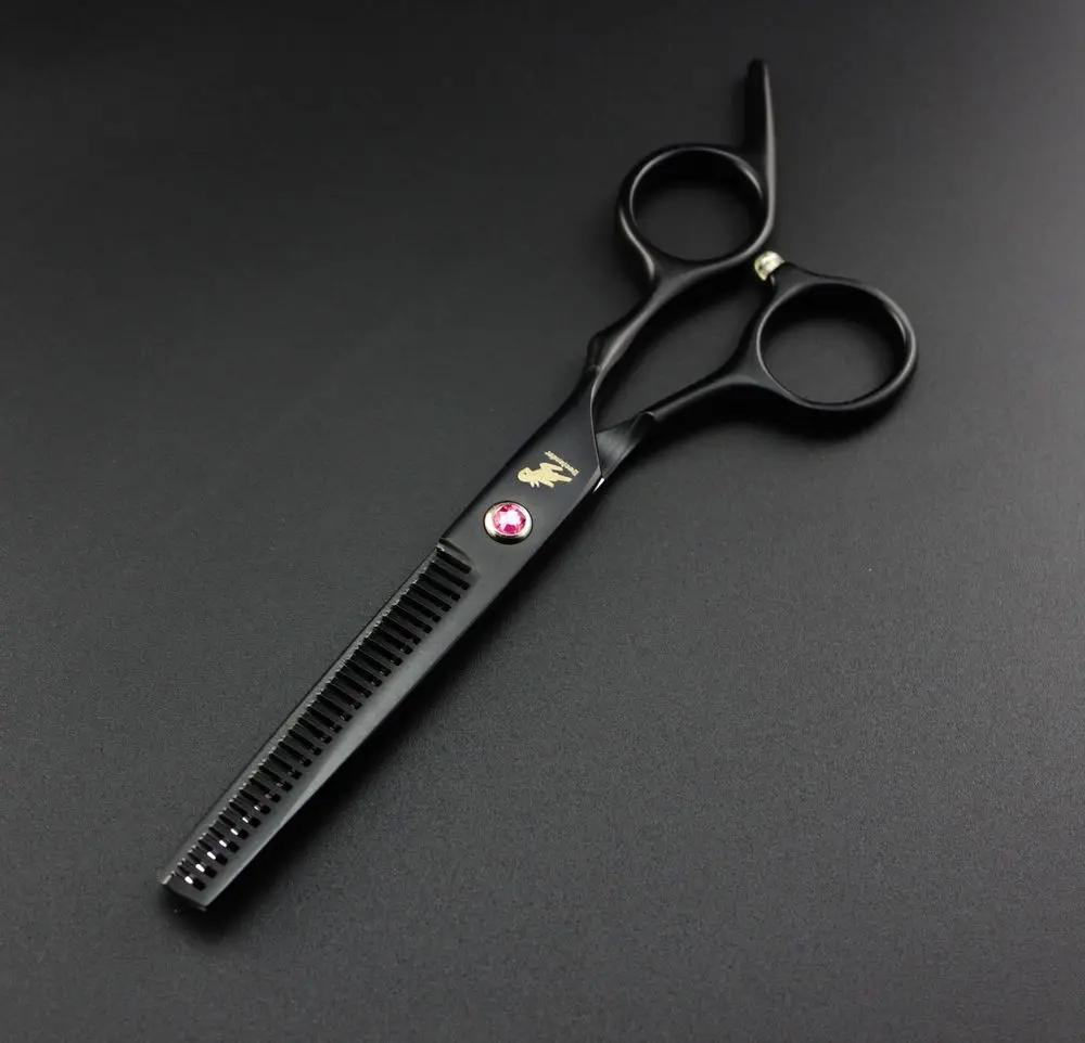 6 INCH Black Hairdressing Scissors Cutting Scissors Thinning Shears Professional Hair Scissors Tijeras Peluquero images - 6