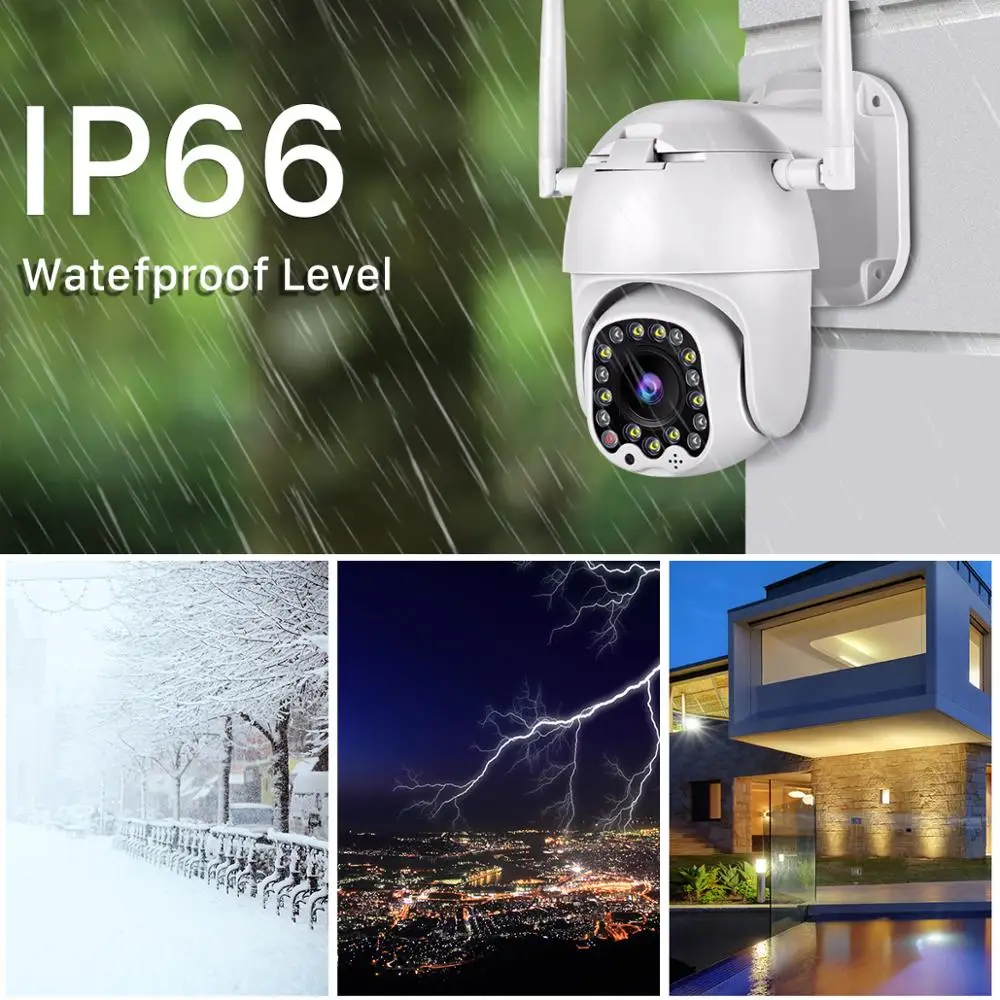 IP-камера купольная 2 Мп 1080P Wi-Fi PTZ 4-кратный зум | Безопасность и защита
