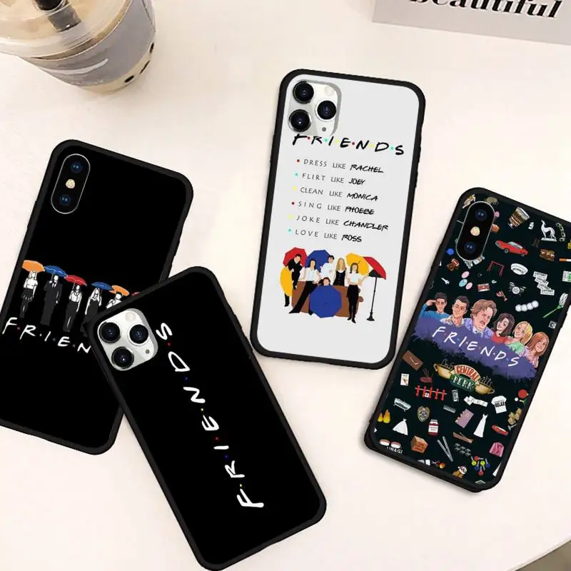Забавный чехол для телефона friends TV show iphone 12 11 pro Max Mini 7 8 plus X XR XS Samsung A50 70 9 10 6 21