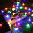 1,2 м, 2 м, 3 м, 4 м, 6 м, гирлянда с круглыми светодиодными шариками, Сказочная Гирлянда для рождественских огней, украшение для дома и свадьбы, питание от батарейки
