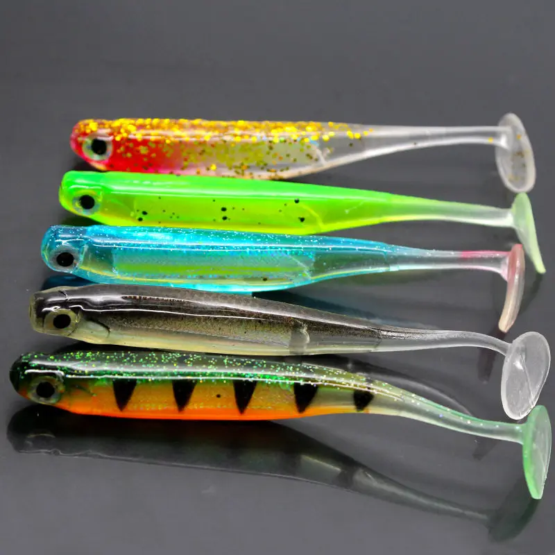 

1PCS Fishing Lures Pesca Fishing Soft Lures Silicone Bait Wobblers Soft Bait70mm Artificial Bait Crankbait Perch Fishing tackle