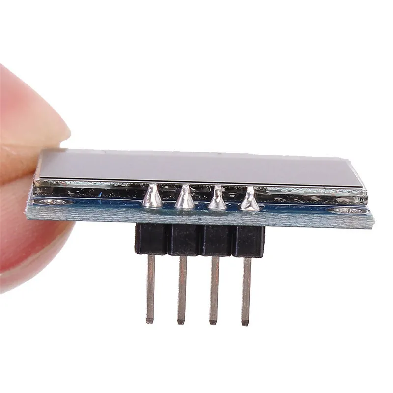 0 96 дюймовый синий oled-дисплей модуль IIC Серийный 128X64 I2C SSD1306 12864 плата с ЖК-экраном GND