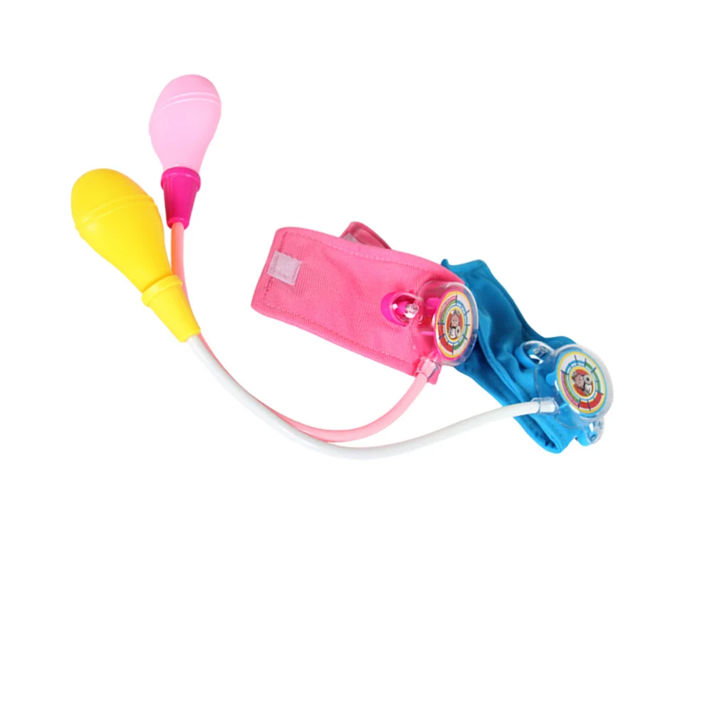 

2PCS Simulated Blood Pressure Measurement Cartoon Blood Pressure Monitor Mini Family for Kids Playing Random