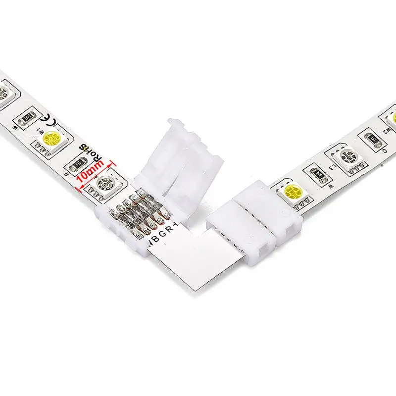 Разъемы RGBW 10 мм 5 контактный T образный крестообразный угловой L разъем для