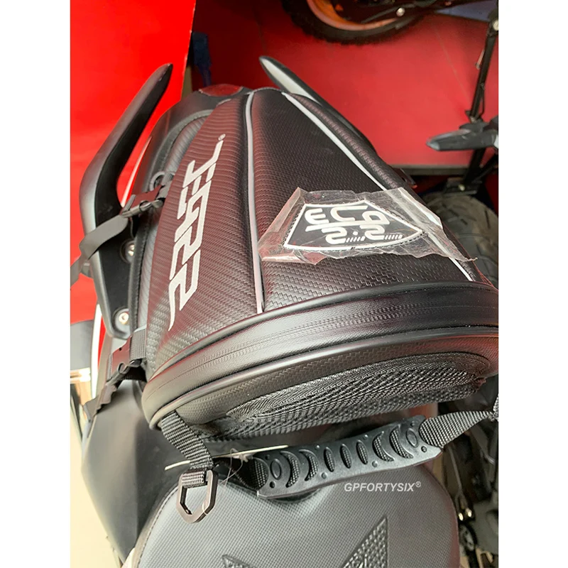 Новая мотоциклетная сумка из углеродного волокна для заднего сиденья спортивная