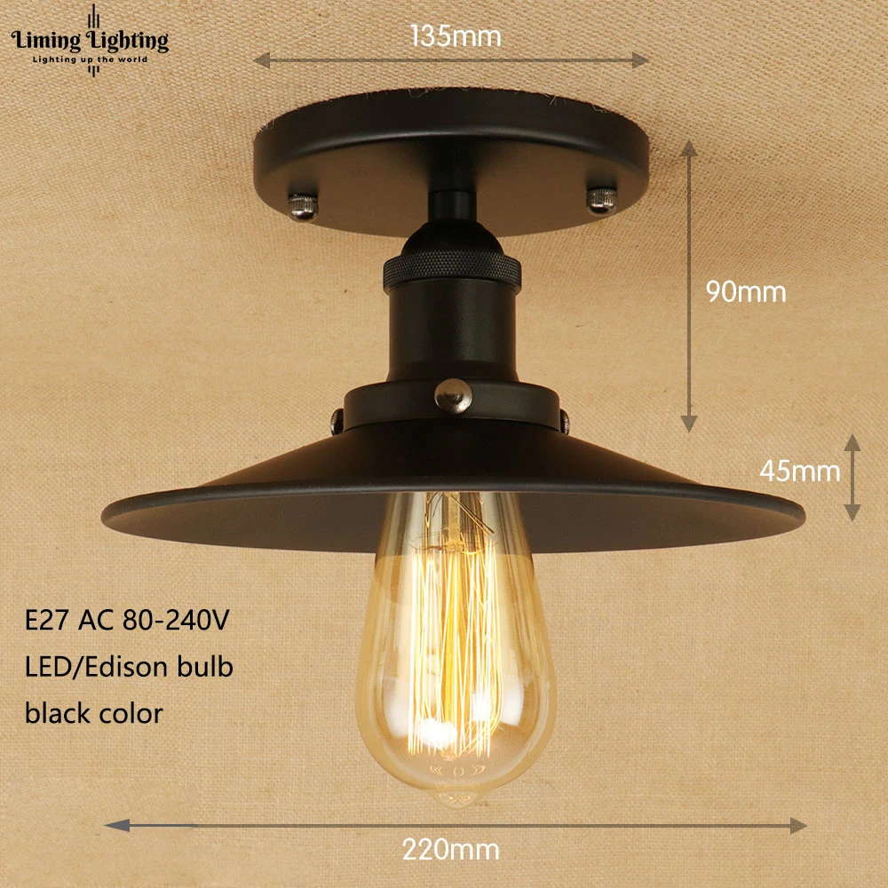 Лофт винтажные потолочные светильники Lamparas De Techo Lustre Luminaria Abajur комнатная потолочная лампа освещение Промышленное освещение для гостиной