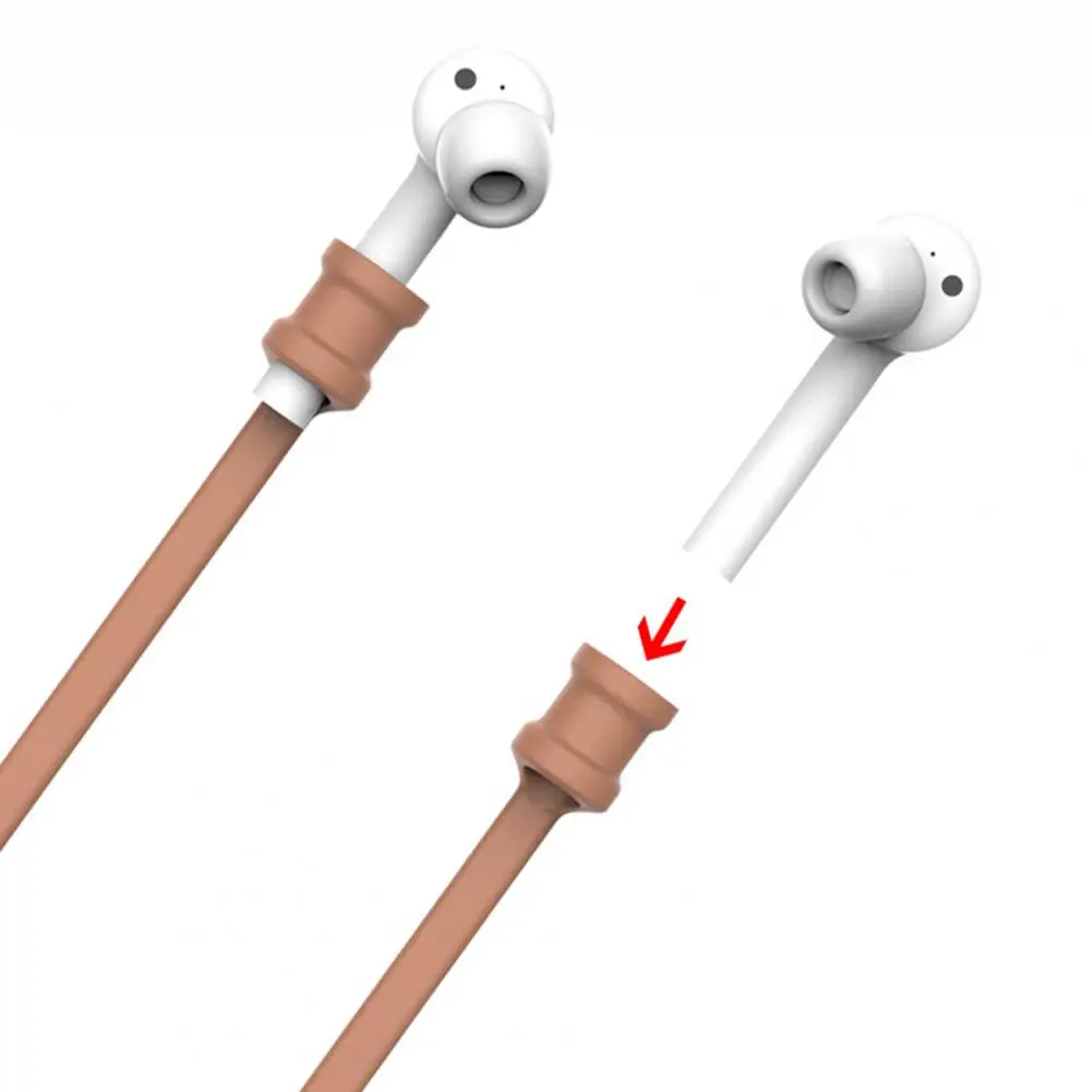 

Anti-Lost Silicone Bluetooth Earphone Rope for Xiaomi Air 2 for AirPods 1/2 Wireless Bluetooth Headphone Neck Strap Cord String