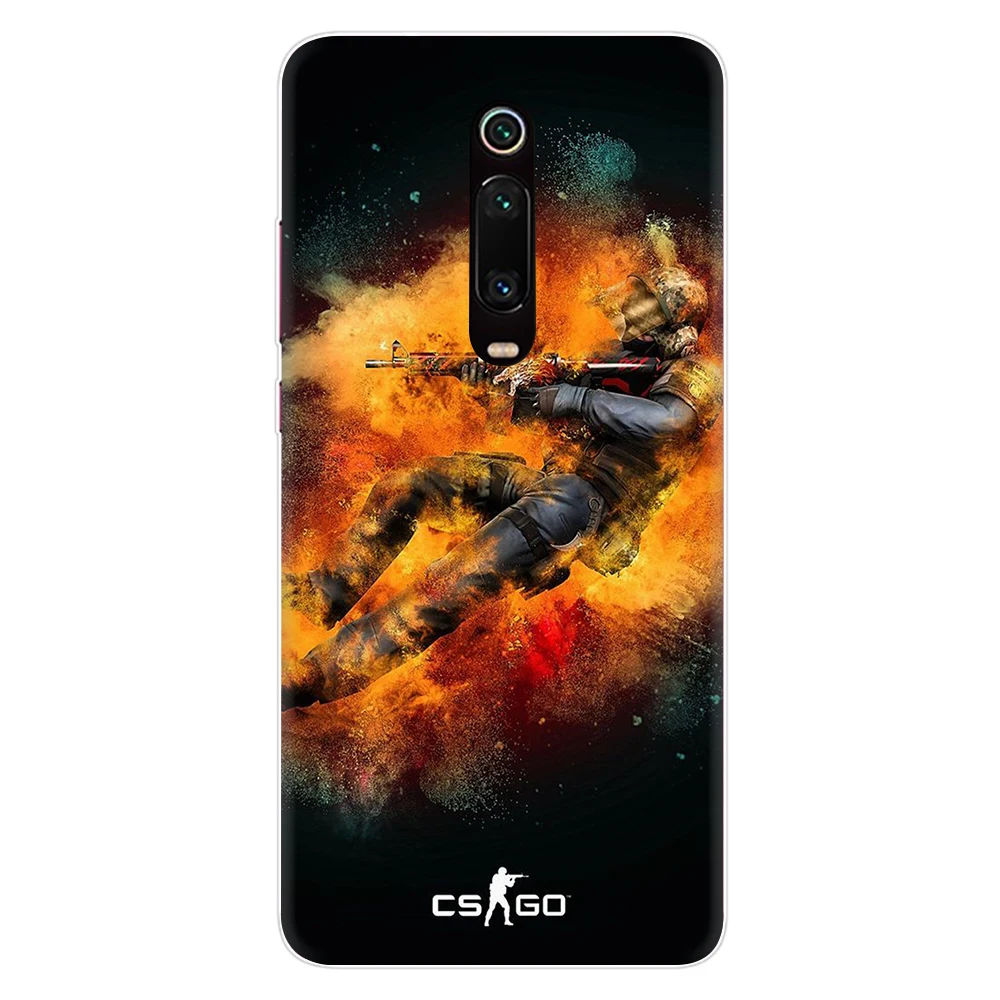 Твердый чехол для телефона CS GO gun game Xiaomi 5 5S 5X 6 6X A1 A2 8 9 SE Lite Mix 2S Max 3 F1 9T A3 10 Pro CC9e |