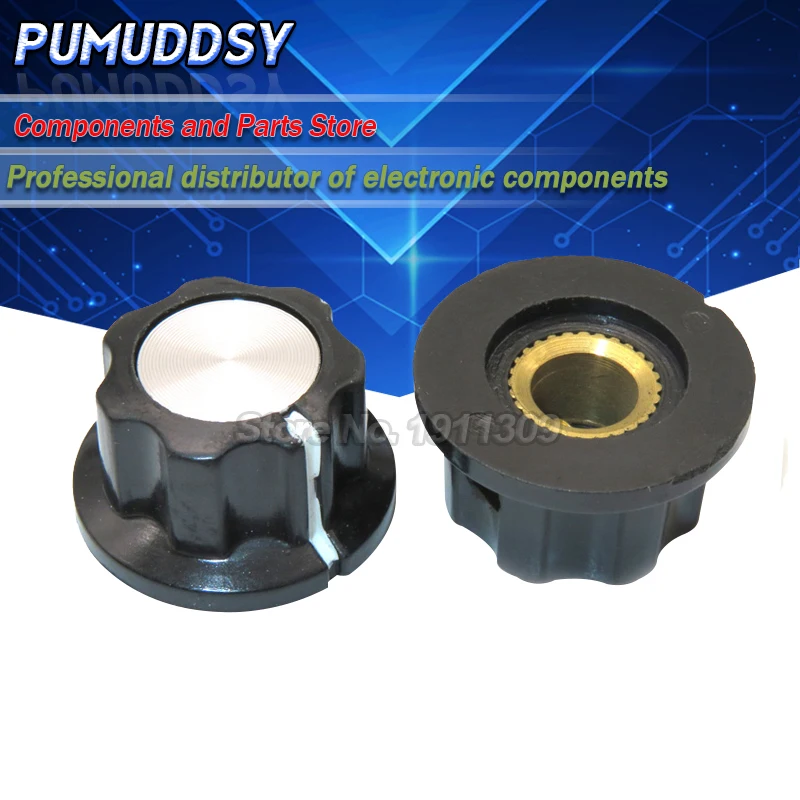 10 шт. бакелитовый потенциометр крышка потенциометра диаметром 19 5 мм с отверстием