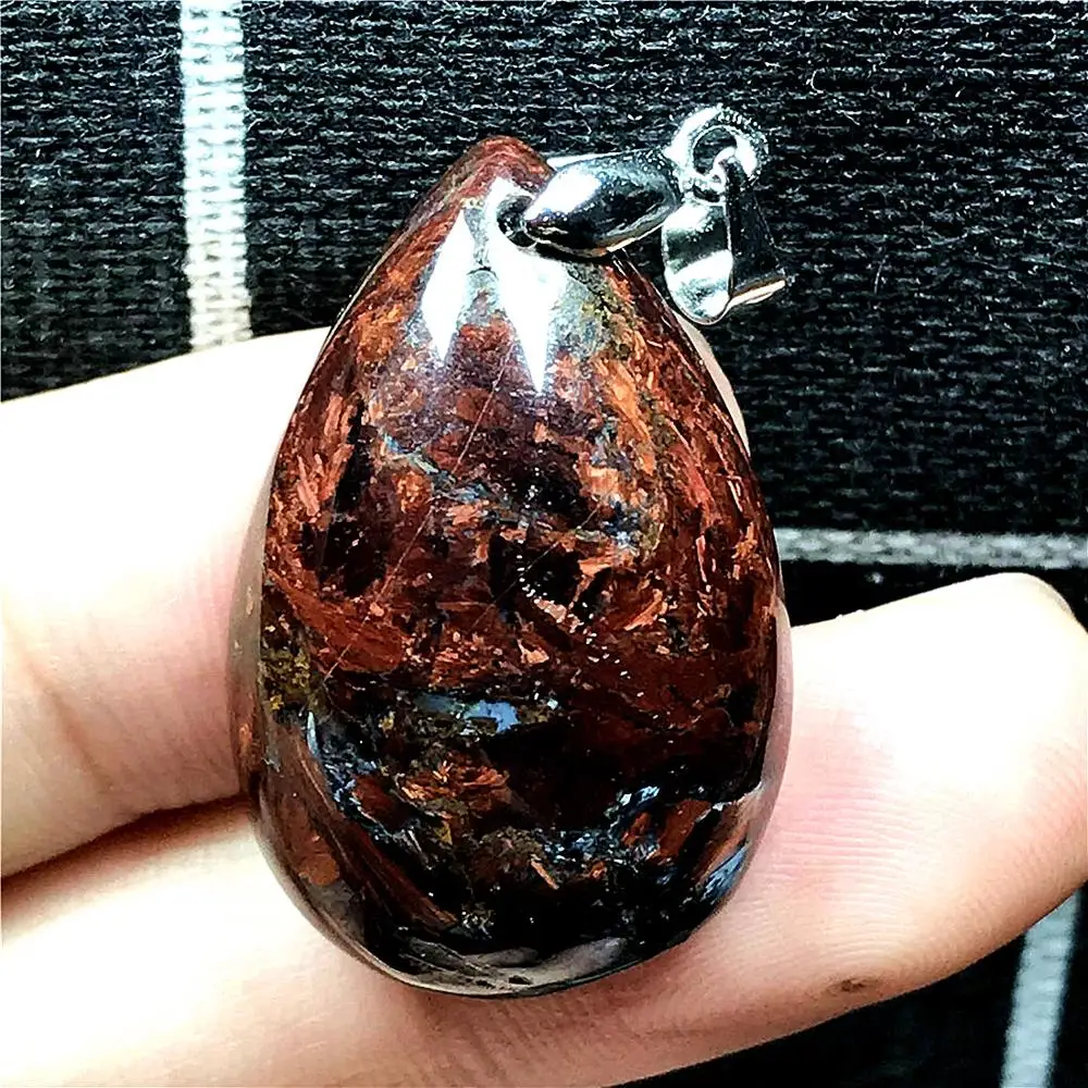 100% Подвеска из натурального красного пьестерсита ювелирные изделия для женщин и