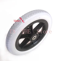 12 inch pu wheel professional wheelchair rear caster replacement part tool 12 12x2 14 solid non pneumatic tire wheel