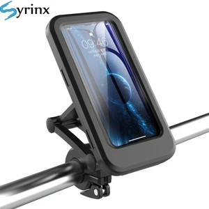phone holder for motorcycle bicycle rear view mirror stand motorbike waterproof phone bag for samsung iphone universal support free global shipping