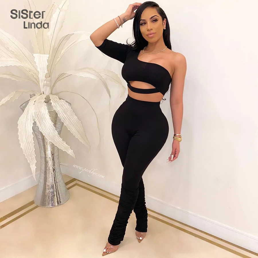 Sisterlinda Off должен выдалбливают топы наборный леггинсами комплект из двух