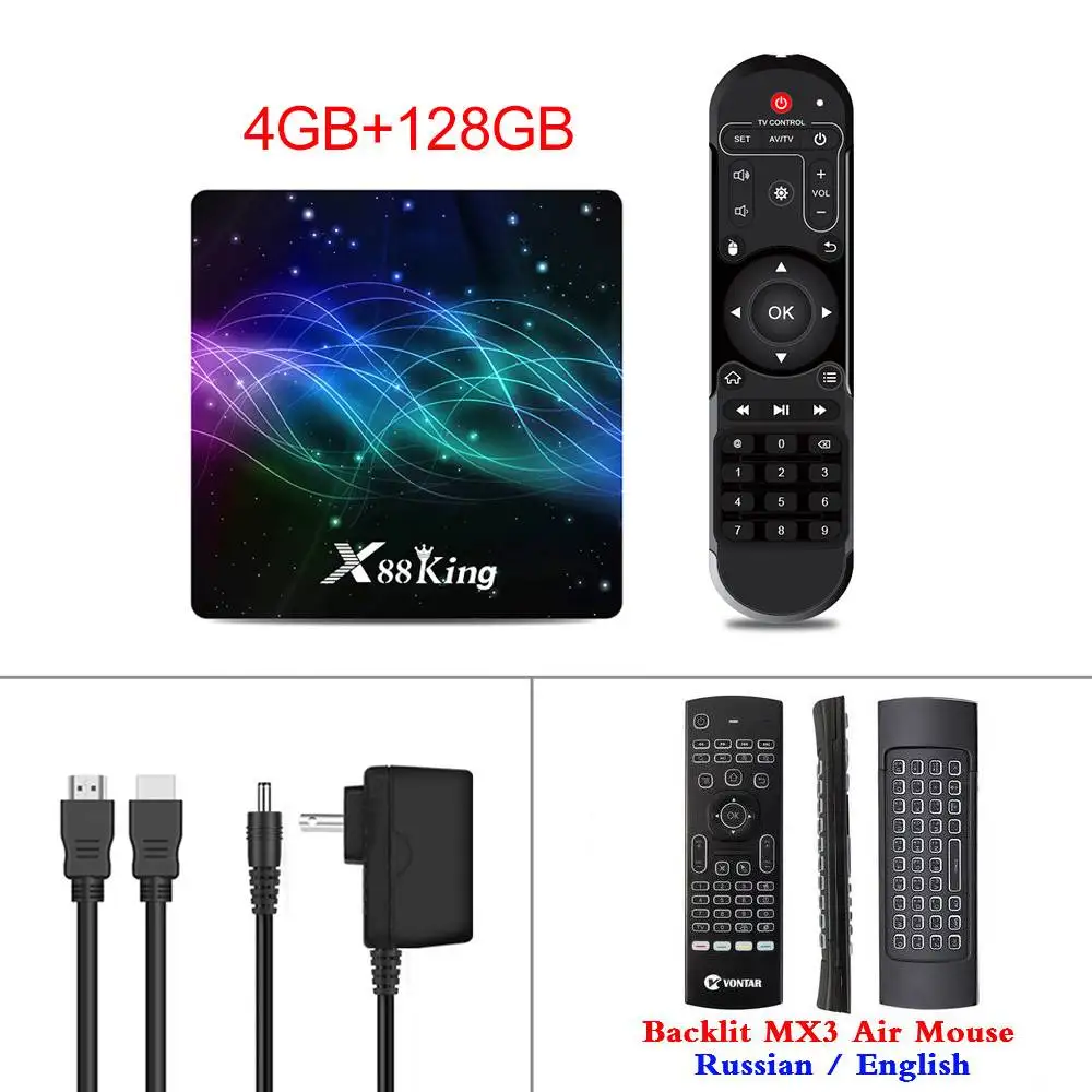 Color MX3 4 ГБ ОЗУ 128 Гб ПЗУ Amlogic S922X ТВ приставка Android 9,0 двойной Wifi BT5.0 1000M 4K 60fps USB3.0 Google Play Store Youtube медиаплеер - Цвет: Color MX3