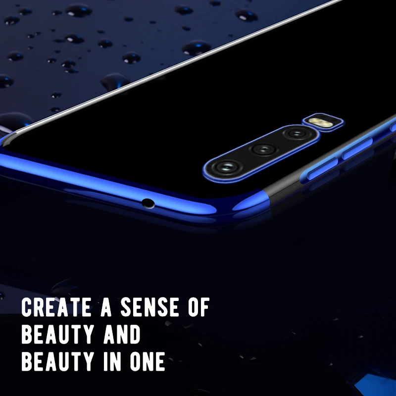 Soft TPU Electroplated Phone Case For Huawei Honor 7A 7C 10 8X View20 P30 Lite Y6 Y7 Pro Y9 2019 P20 Mate 20 Transparent Cover | Мобильные