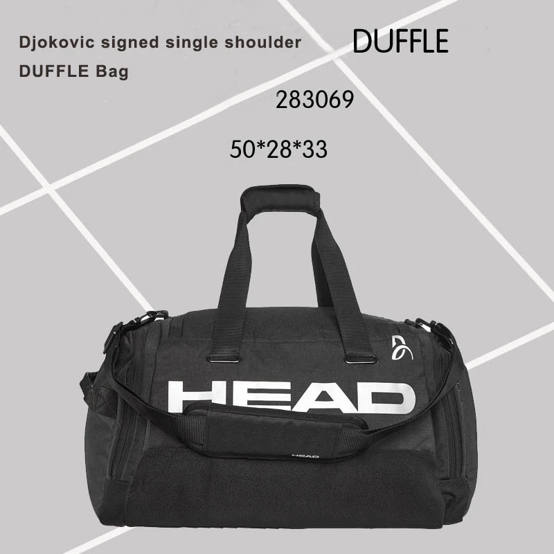 2022 Head Tennis Bag Djokovic Signed Single Shoulder Tennis Backpack Handbag Tennis Rackets Bag Head Novak Duffel Bag Badminton