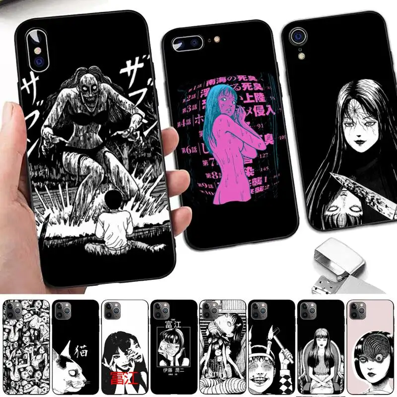 

horror comic junji ito Tomie Tees Phone Case for iphone 13 11 12 13 mini pro XS MAX 8 7 6 6S Plus X 5S SE 2020 XR case