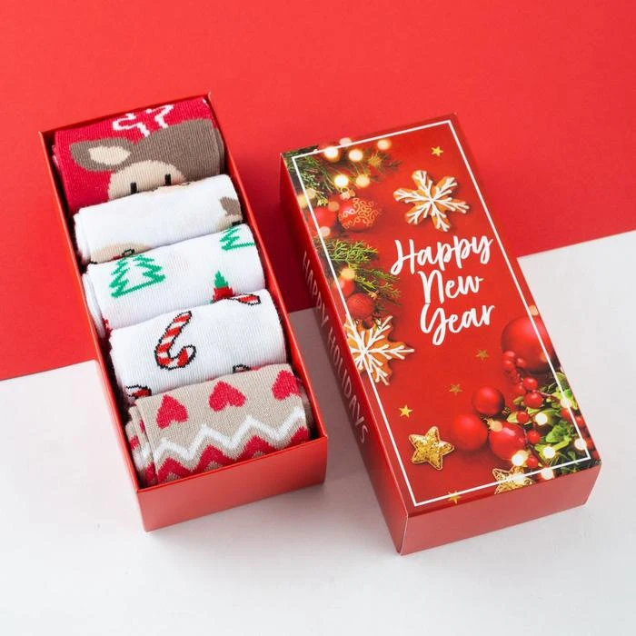 Набор женских носков KAFTAN &quotHappy holidays&quot р. 36 40 (23 25 см) 5 пар 5078172|Мужские носки| |