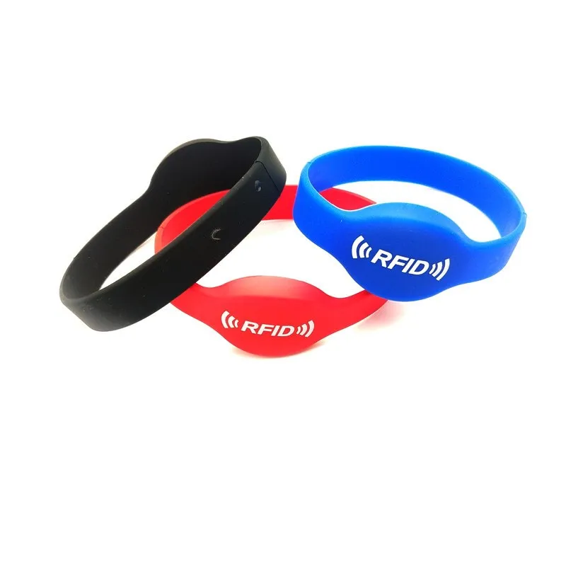 Перезаписываемый rfid-браслет EM4305 125 кГц силиконовый браслет копия в карте
