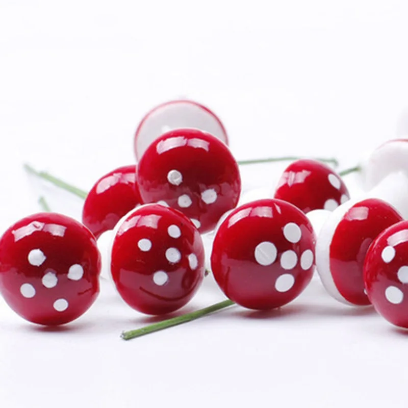 Новинка 10 шт. 2 см искусственное мини грибы миниатюры Сказочный Сад украшения DIY