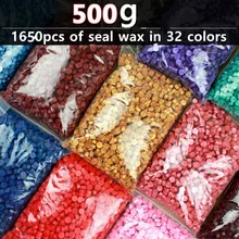 500g Vintage Sealing Wax Tablet Pill Beads Envelope Wax Seal Sticks for Envelope Wedding Wax Seal Ancient Sealing Waxs