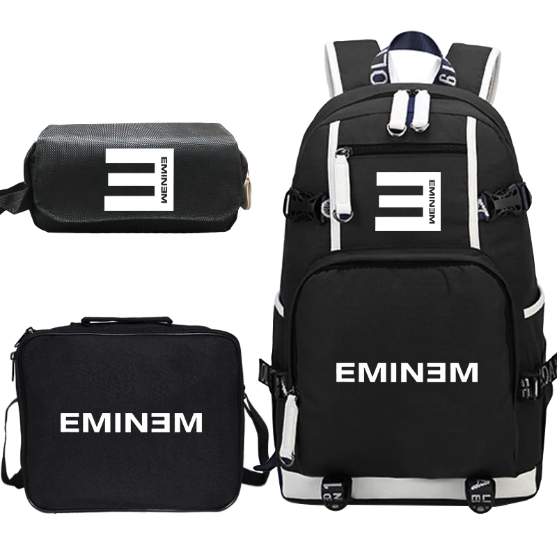 Комплект холщовых рюкзаков Eminem для детей и студентов детские дорожные ранцы