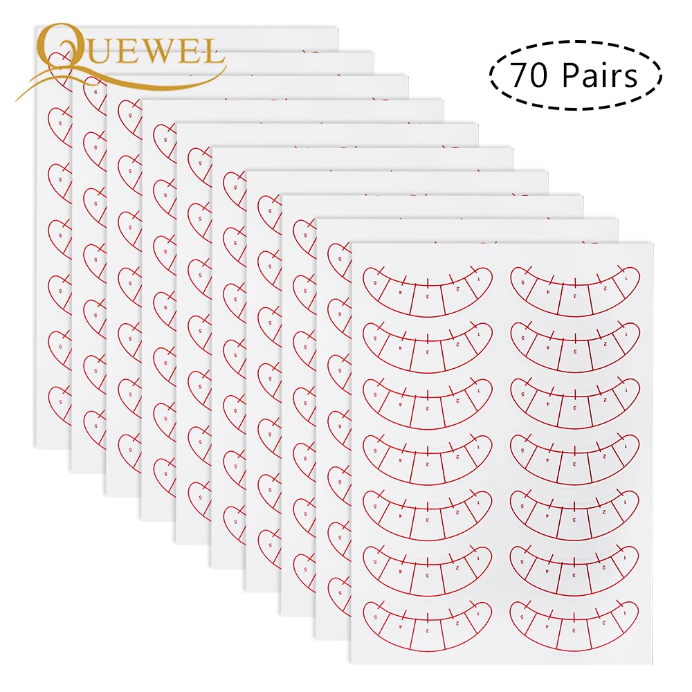 

Quewel 70 пары накладных ресниц удлинитель стикер Индивидуальные ресницы прививки практика накладки для глаз бумага обучение красота инструме...