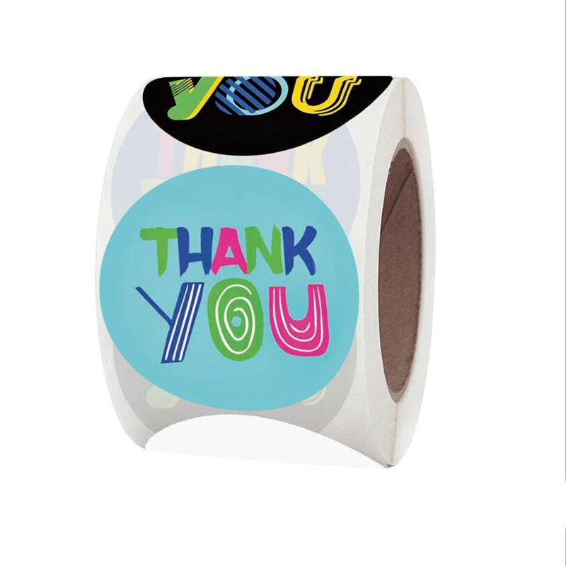 

THANK YOU Adhesive Stickers Scrapbooking Stationery Cake Biscuit Baking Sealing Labels Gift high quality