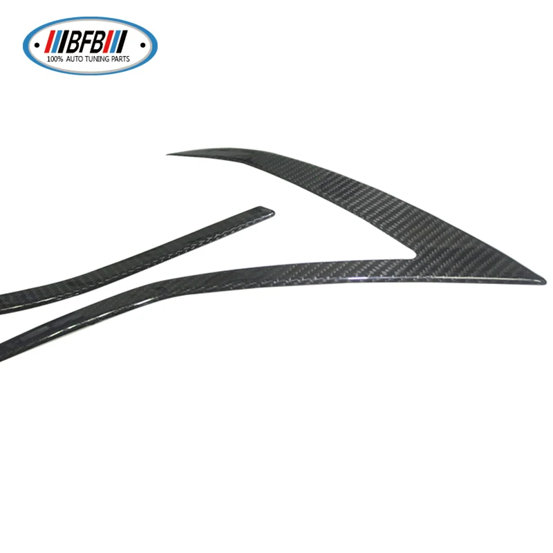 Накладка на переднюю лампу для бровей из сухого углеродного волокна Tesla Model S 2016-2018