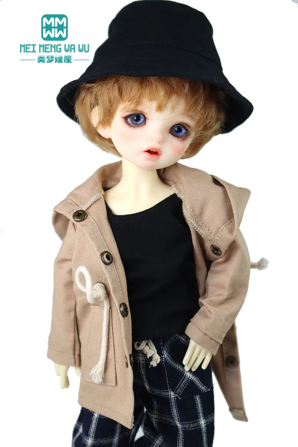 

27 см-30 см 1/6 шарнирная кукла YOSD шаровой шарнир Одежда для кукол модная куртка цвета хаки с капюшоном