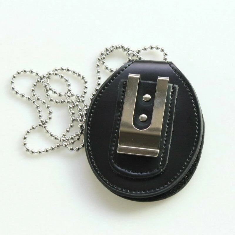 1 шт. кожаный значок для полицейского детектора чехол с цепочкой на шею