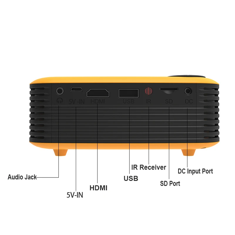 Мини портативный карманный проектор HD 1080P ЖК-видео для домашнего кинотеатра HDMI USB