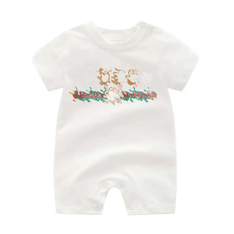 

G204009High Quality Baby Girls Rompers Summer Soft and Breathable Newborn Baby Clothes For Boys Cotton Kids Jumpsuit