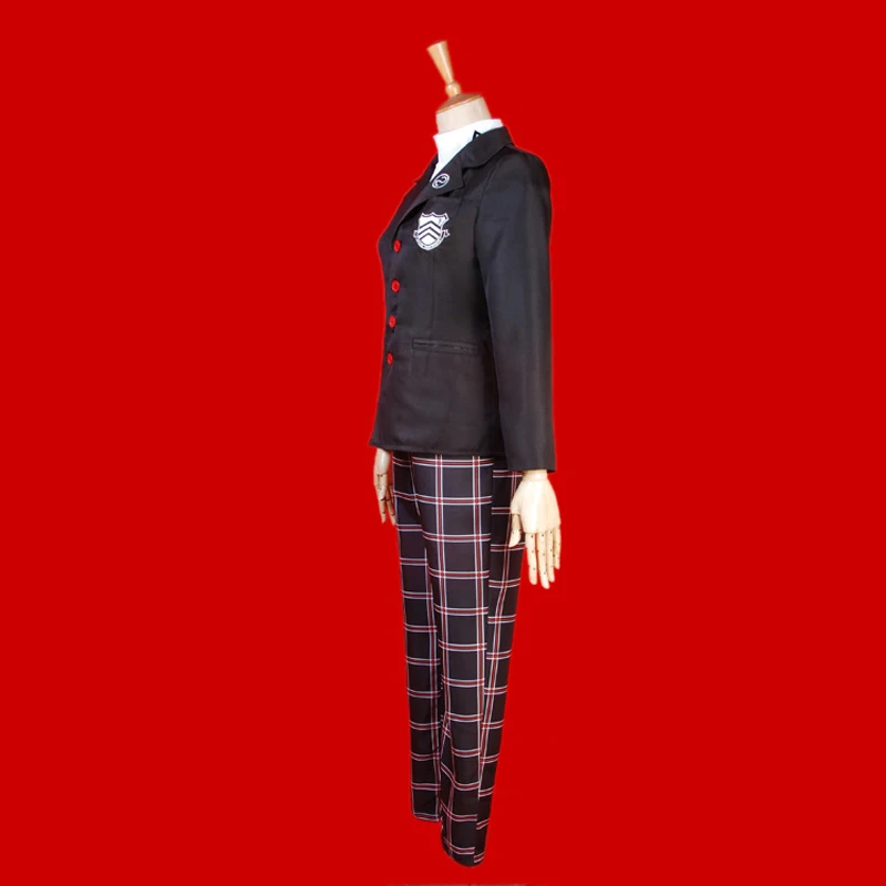 Аниме Косплей Persona 5 Костюм Akira Kurusu / Ren Amamiya школьная форма для унисекс пальто +