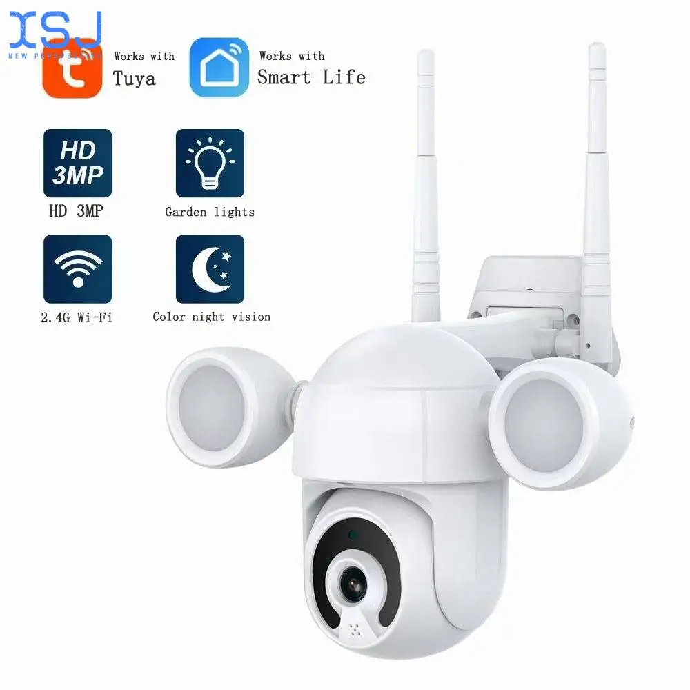 

Wifi Intelligent Monitoring Camera 3 Million HD Pixel Courtyard White Light Windproof and Rainproof Monitoring Camera