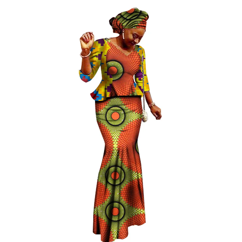 Комплект из 2 предметов африканская одежда Дашики Африканский Новый базин