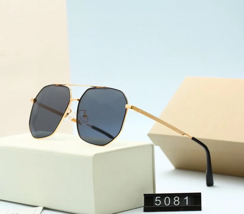 

Designer Original Brand D Gradient Polarized Toad Sunglasse Fashion Trimming Metal Frame Pilot Sun Glasses Driving UV400 Eyewear